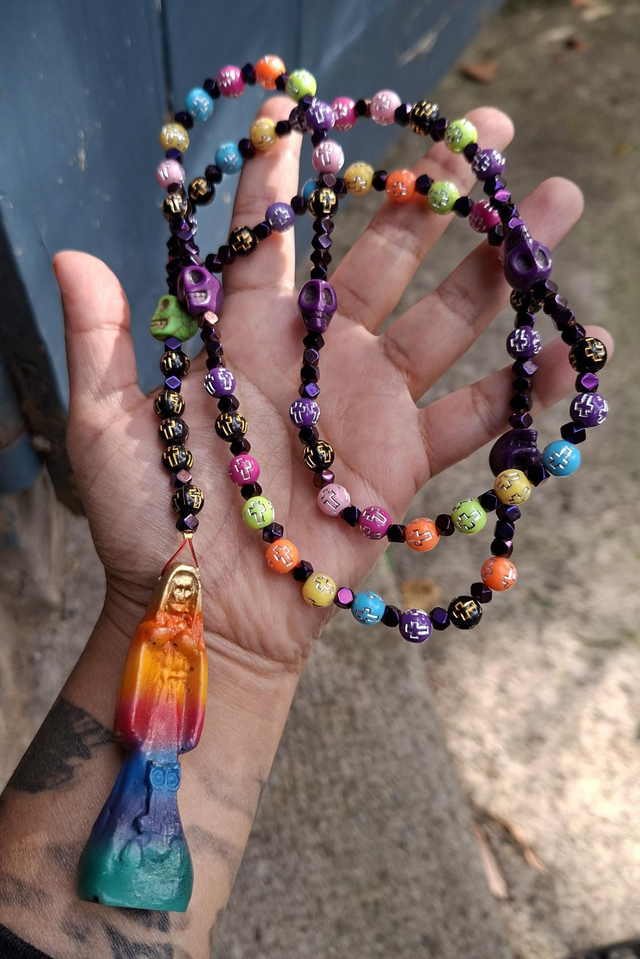 Chapelet Santa Muerte 7 pouvoirs