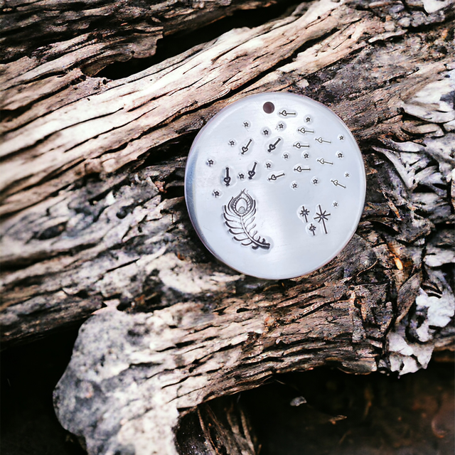 Peacock Feather releasing love into the stars 