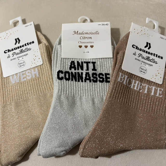 Chaussette à paillettes lot 7