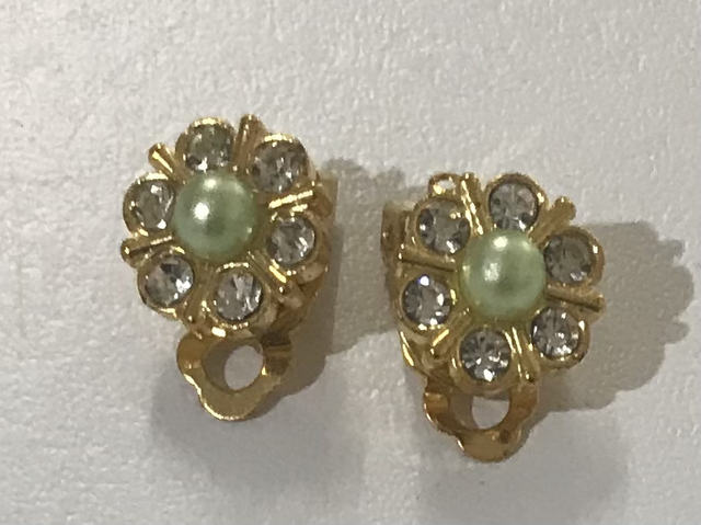 Green Clip On Earrings- COE7