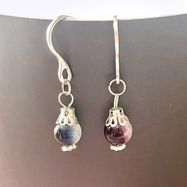 BO16 - Boucles d’oreilles perles verre 