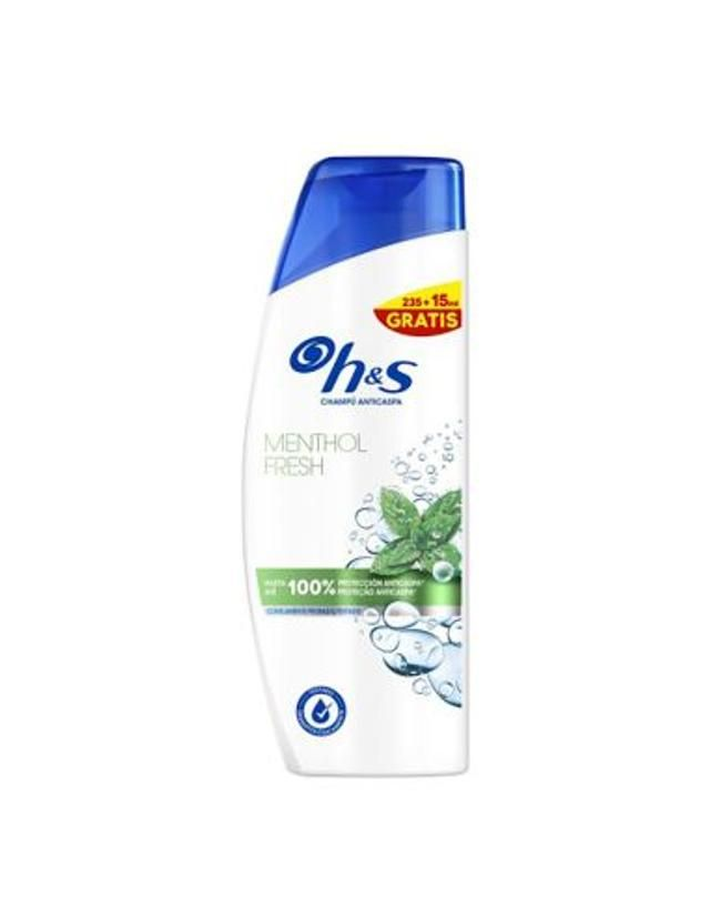 H&amp;S Shampoing Antipelliculaire Au Menthol Fresh 235 + 15 Ml