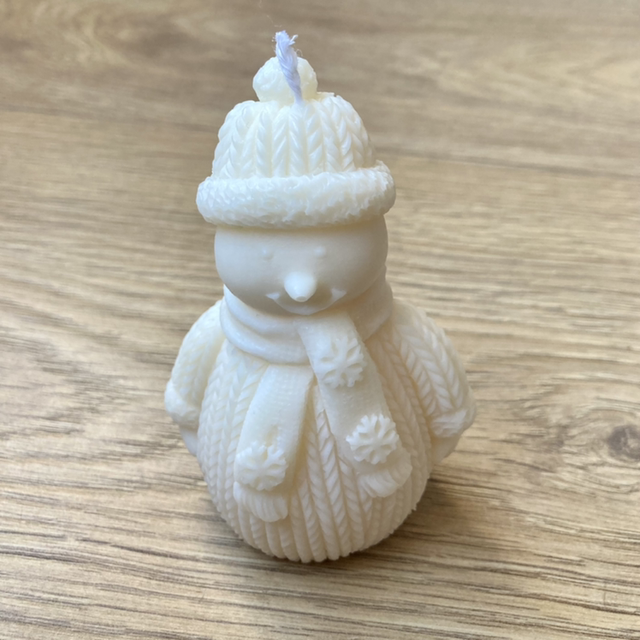 Handmade Snowman Candle ⛄️