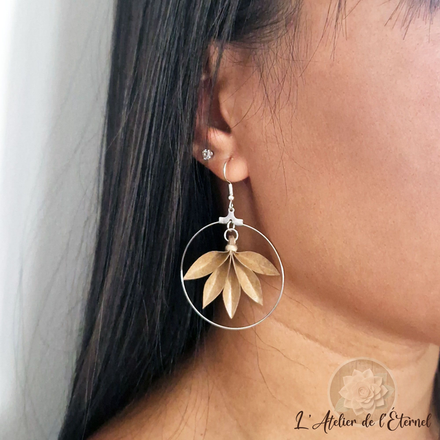 Boucles d'oreilles créoles Phœnix