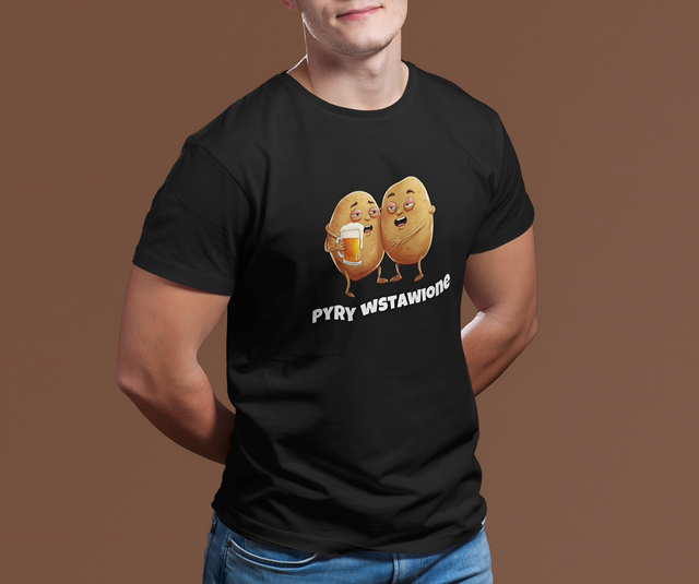 T-shirt męski Pyry wstawione