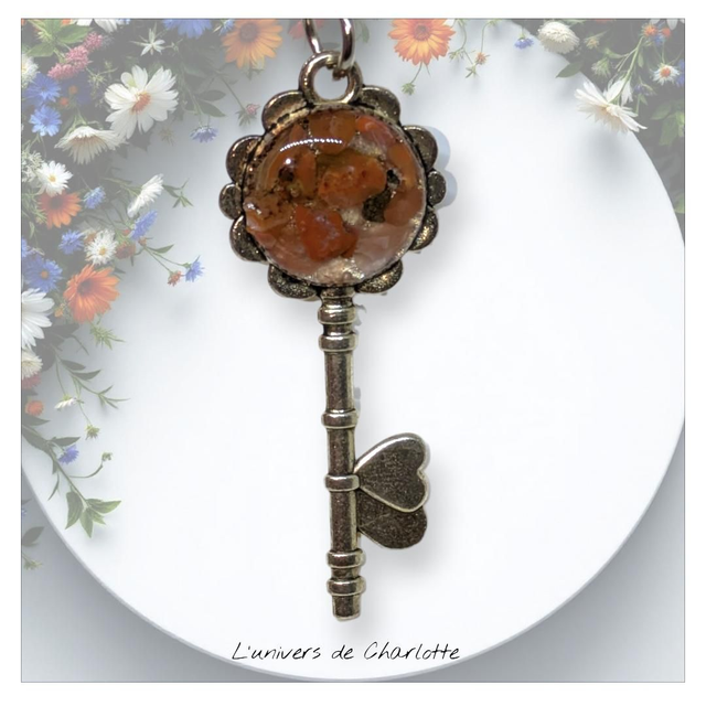 Porte-clés "Cornaline" clefs PC-002