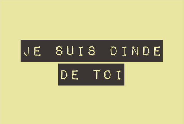 Carte Je suis dinde de toi