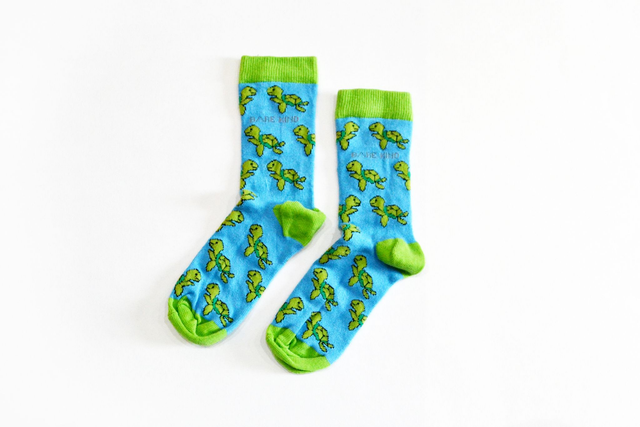 'Save the Turtles' Bamboo Socks, Bare Kind - kids