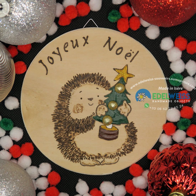 Hérisson sapin Noël