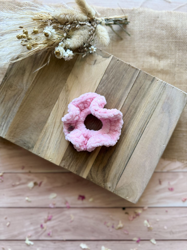 Chouchou tout doux rose clair