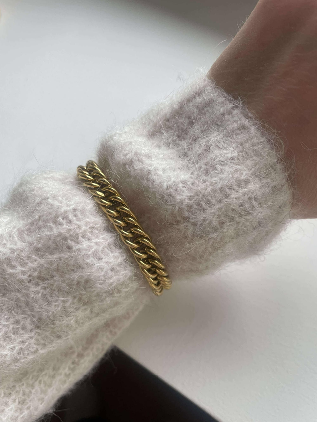 Stéphanie Bracelet en acier inoxydable chaîne maille 