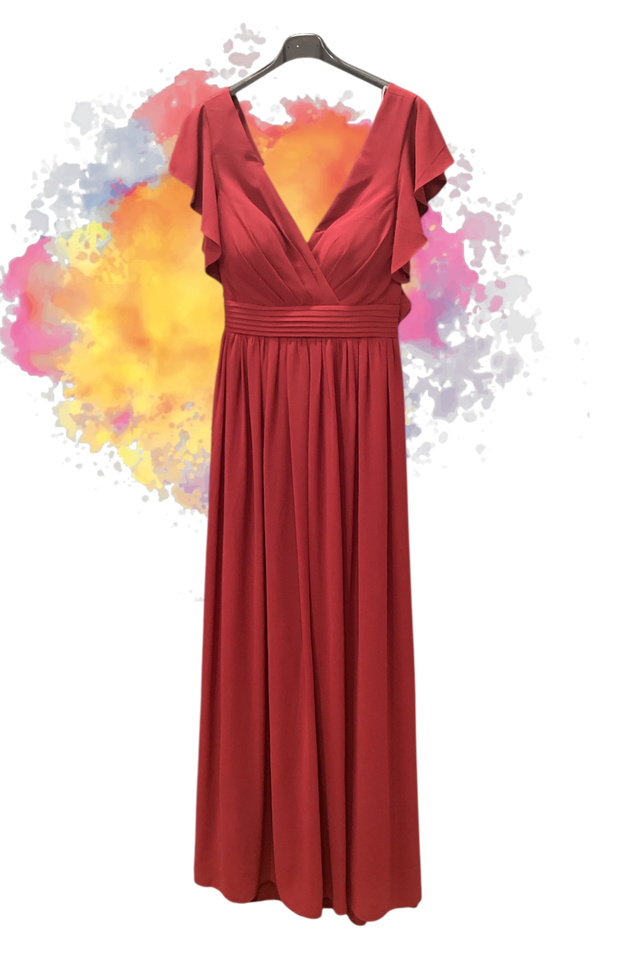Robe de soirée longue bordeaux
