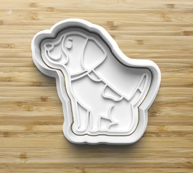 Dog Fondant/cookie stamp with cutter 