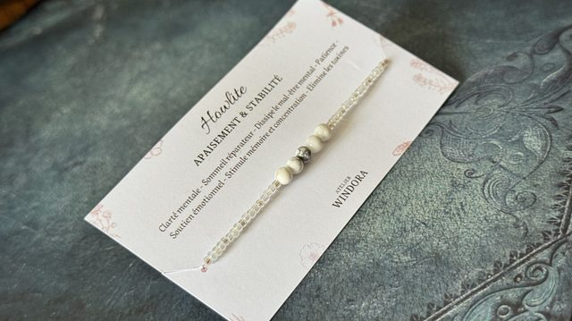 Bracelet élastique | Howlite 2