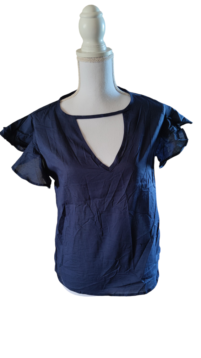 Tee-shirt manche courte bleu marine taille M (Pacifika)