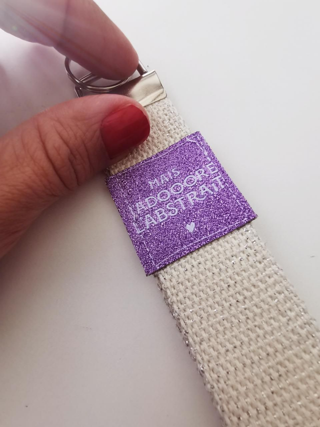 Porte-clefs CHARLIE j&#039;adore l&#039;abstrait 