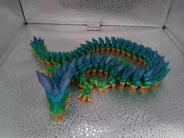 Long tailed Crystal Dragon - Silk Rainbow