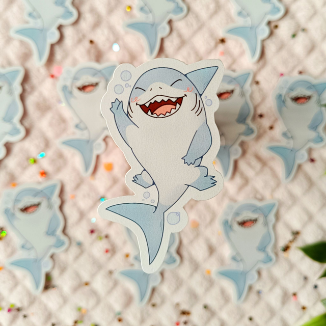 Jeff the landshark acrylic keychains / stickers