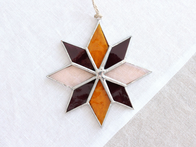 ⭐ Suspension Étoile en vitrail