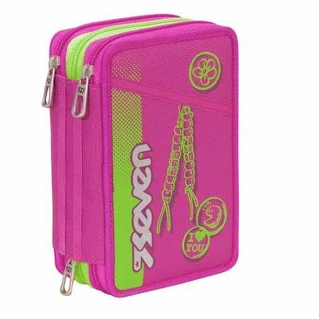 Astuccio Seven 3 ZIP Color ful girl fucsia
