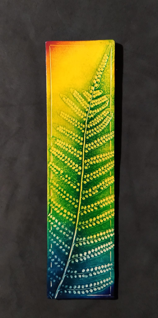 Marque page Fougère multicolor