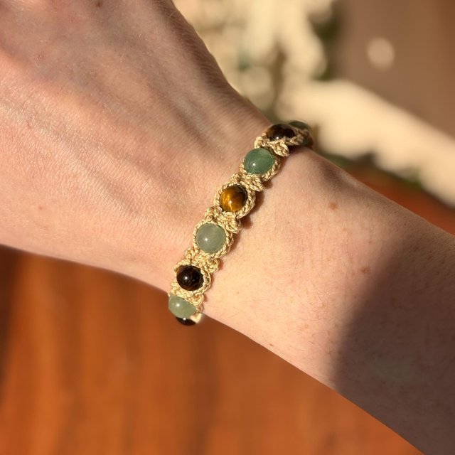 Aventurine et oeil de tigre 