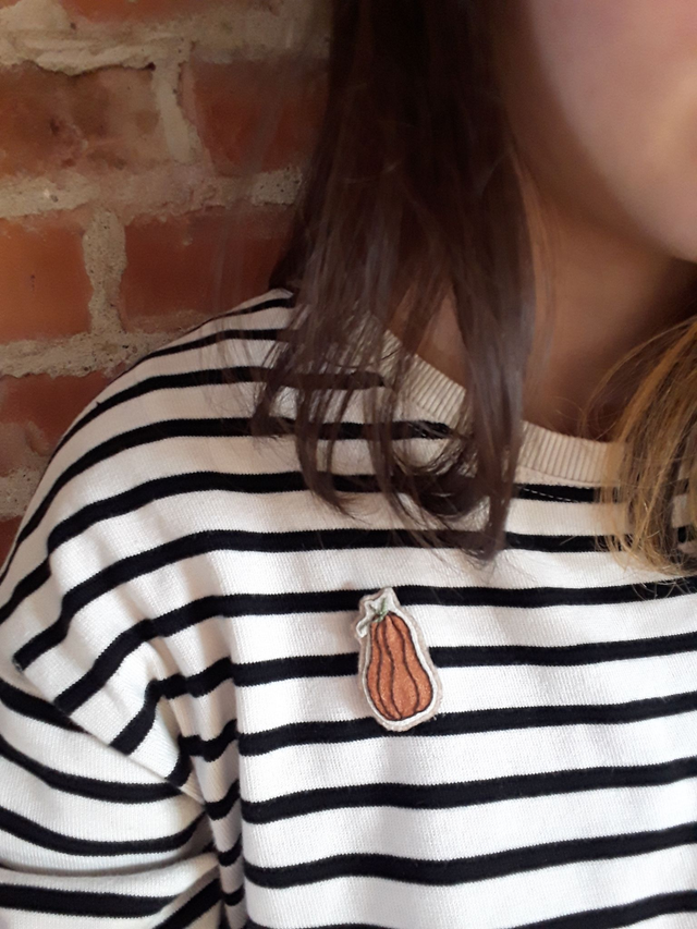 Soupe De Courge – Broche brodée