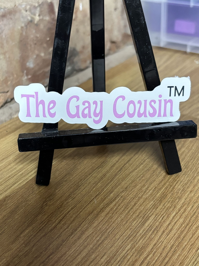 The Gay Cousin Sticker