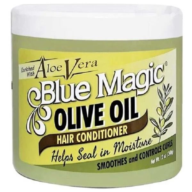 Blue Magic: Olive Oil Hair Dressing 12oz 