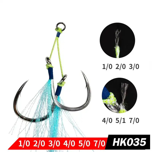 Assist Hook KOSEN cable acier (pochette 2 montages double) 