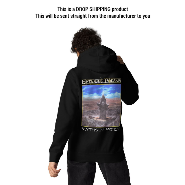 Entering Polaris - Myths In Motion black hoodie