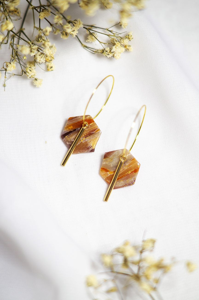 Coloris sahara - Boucles mini Athéna 