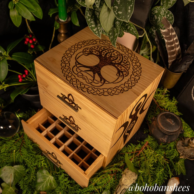 Tree of Life/Goddess Apothecary Drawers