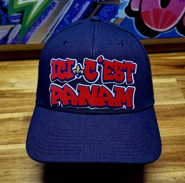 #18 CASQUETTE CUSTOM 3D ICI C&#039;EST PANAM AU COULEUR DU PSG