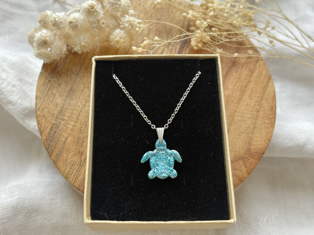 Collier - tortue turquoise