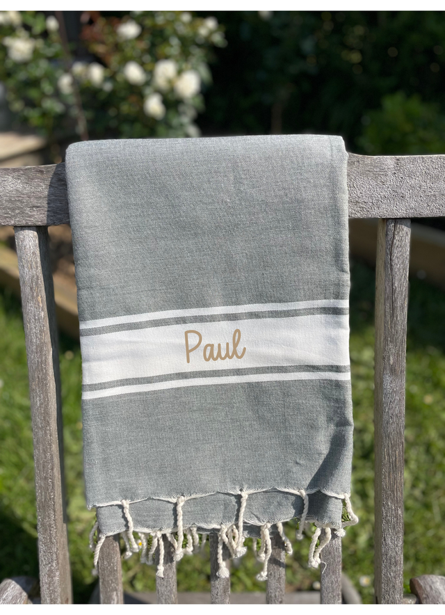 Fouta vert armé - Personnalisable