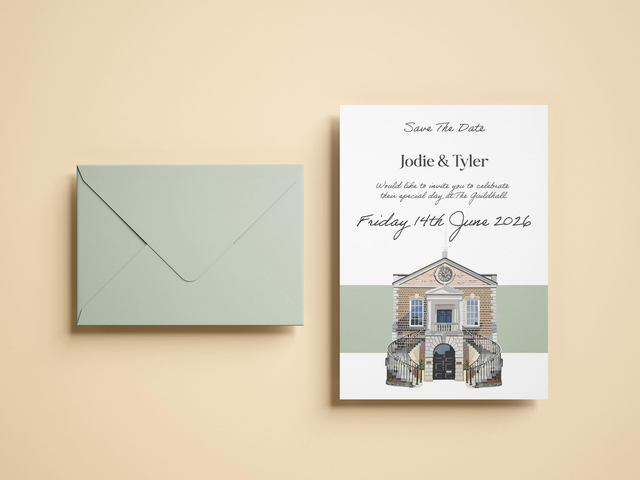 Save The Date - &#039;The Simply Wed&#039; Design