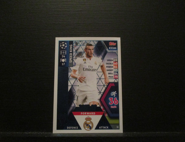 Gareth Bale - UEFA Champions League Match Attax 2018/19 Original Trading Card #50