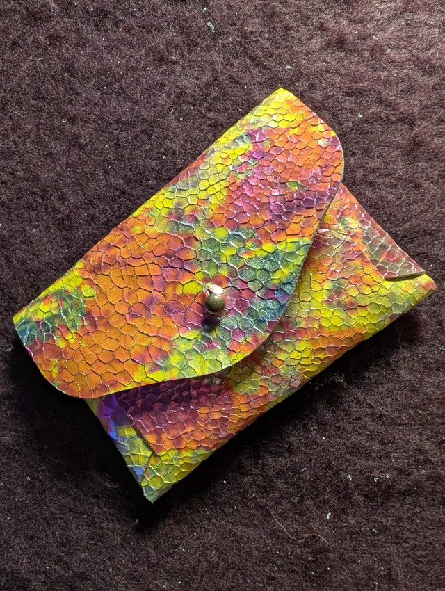 Porte monnaie jaune orangé 