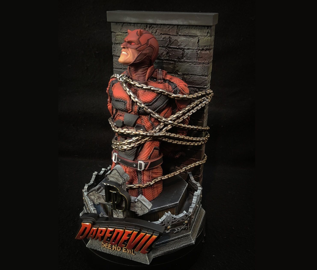DAREDEVIL buste peint 1/6e. VENDU [dispo à la commande]