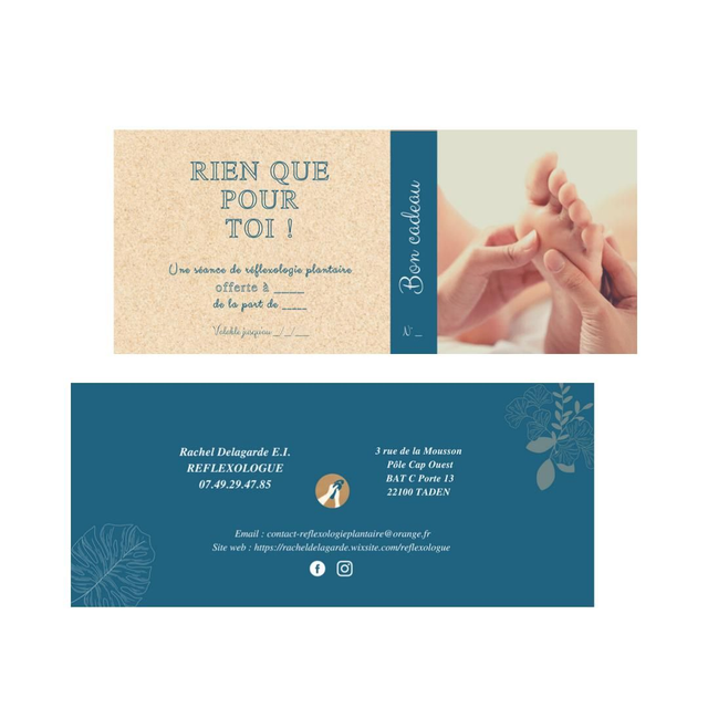 Bon cadeau Harmonie 12 séances réflexologie