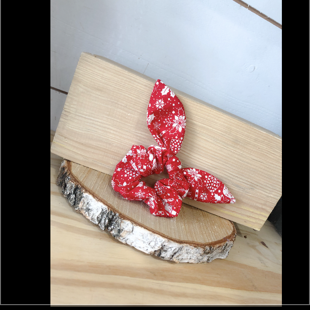 Chouchou Noeud imprimé Noël 