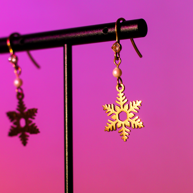 Boucles d’oreilles « Éclat de Neige »