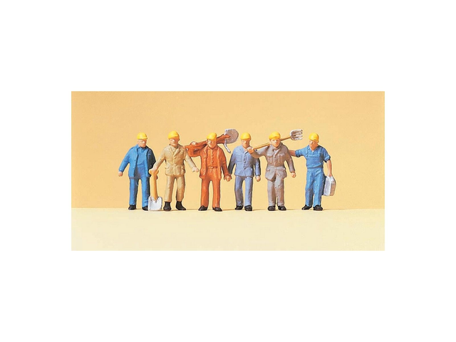 ouvriers de voie marchant Preiser 14033 H0