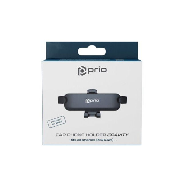 prio Porta cellulare universale per auto nero