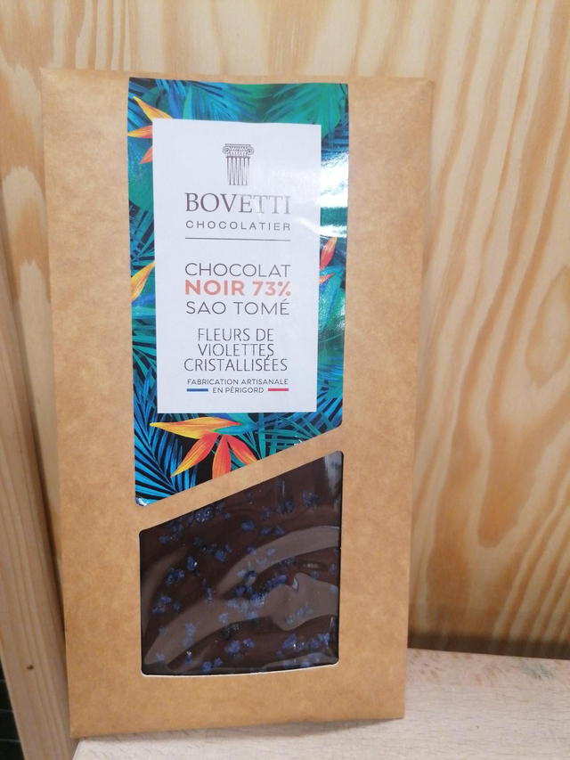 Chocolat noir violettes (100g)