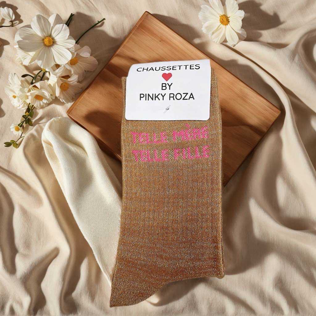 Chaussettes à paillettes hautes TELLE MÈRE TELLE FILLE