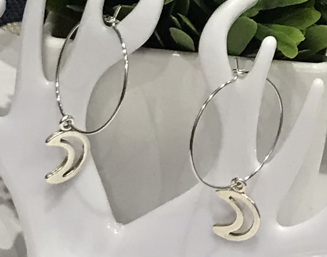 Silver Dangling Earrings- SDE55