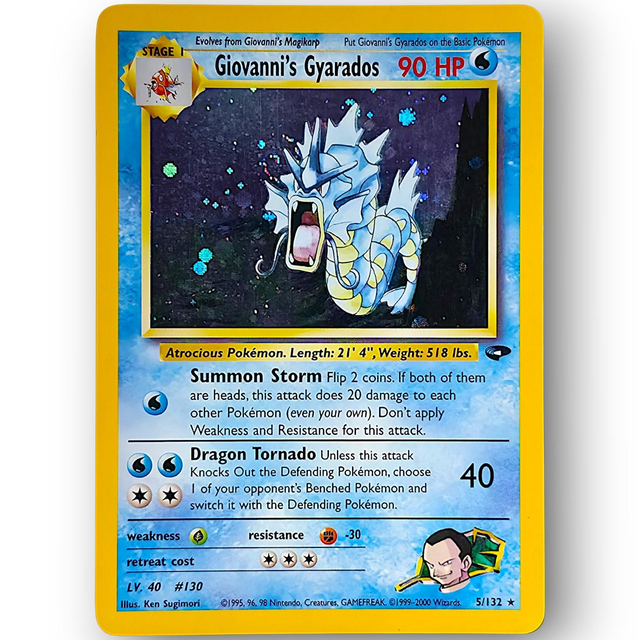 Giovanni's Gyarados Holo 5/132 | Gym Challenge | Englisch