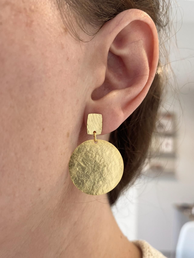 Boucles d'oreilles dorées